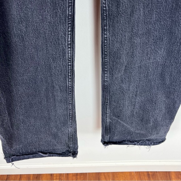 Abercrombie & Fitch The Baggy Low Rise Jeans Curve Love Black Size 33 / 16 Long - Picture 7 of 10